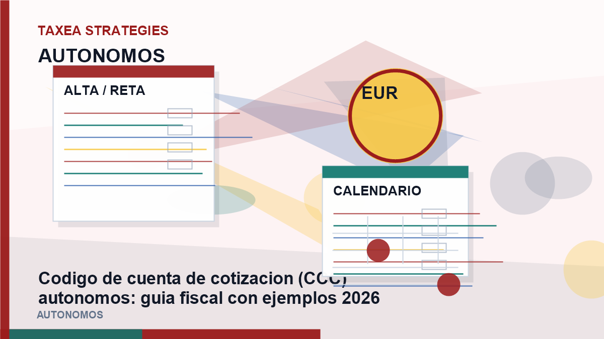Codigo de cuenta de cotizacion (CCC) autónomos: guía fiscal con ejemplos 2026