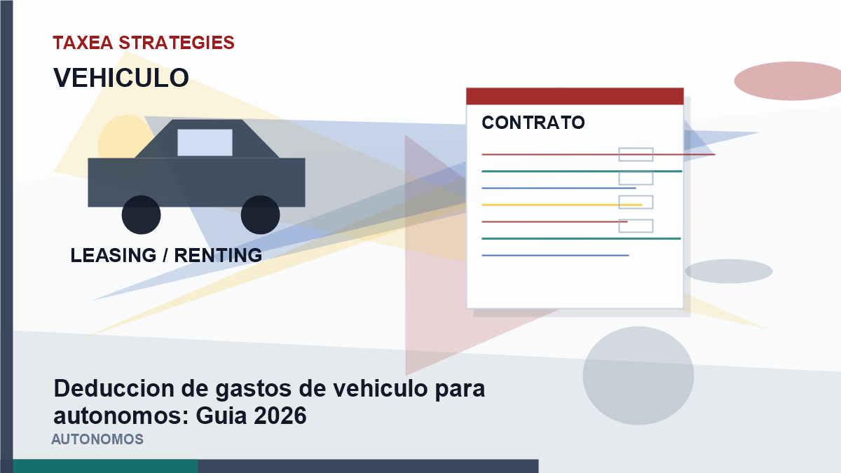 Deduccion de gastos de vehiculo para autónomos: guía 2026