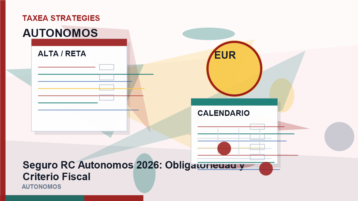 Seguro RC autónomos 2026: Obligatoriedad y Criterio Fiscal
